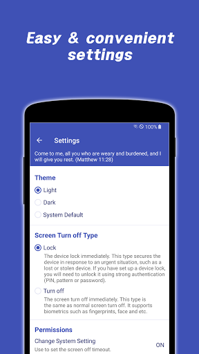 Screen Off Timeout - عکس برنامه موبایلی اندروید