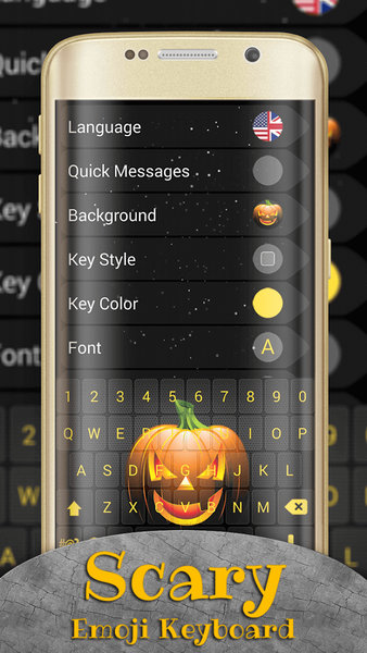 Scary Emoji Keyboard - عکس برنامه موبایلی اندروید