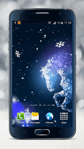 Snowflake Live Wallpaper - عکس برنامه موبایلی اندروید