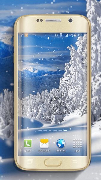 Snow Live Wallpaper - Image screenshot of android app