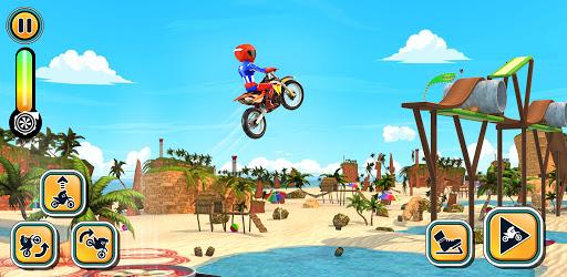 Moto Bike Stunt Game Bike Game - Gameplay image of android game