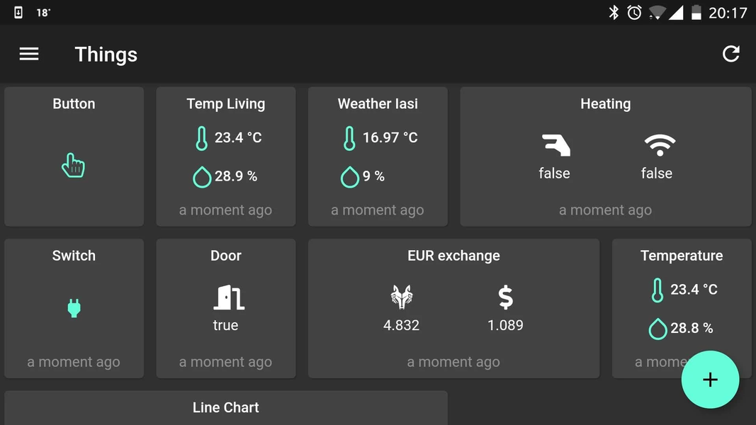 IOT Dashboard - عکس برنامه موبایلی اندروید
