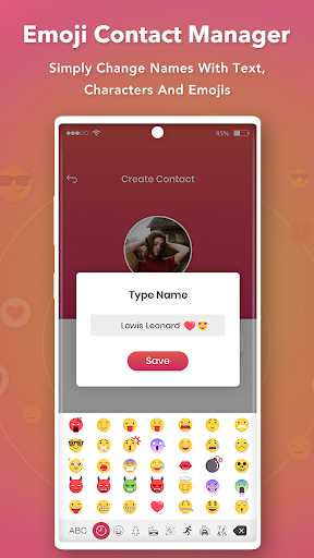 Emoji Contact Maker - Contact - Image screenshot of android app