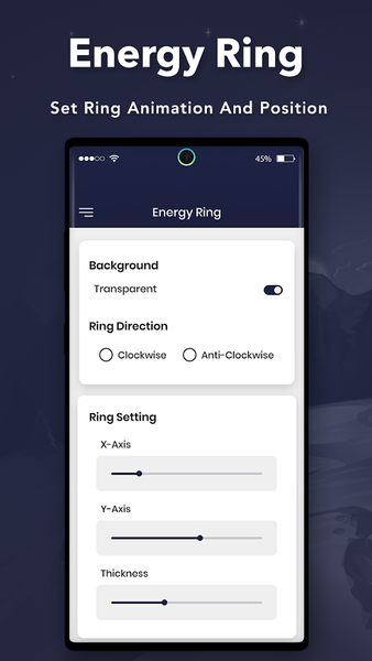 Energy Ring - Battery Indicato - Image screenshot of android app