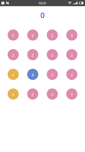 Two For Two - Number Merge Puzzle - Gameplay image of android game