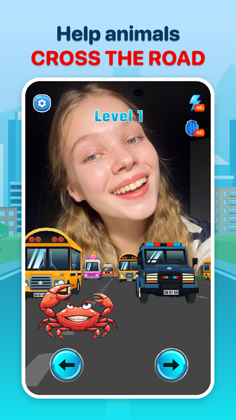 Crossify: Cross Road Challenge - Gameplay image of android game