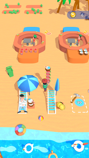 Beach Manager - Gameplay image of android game