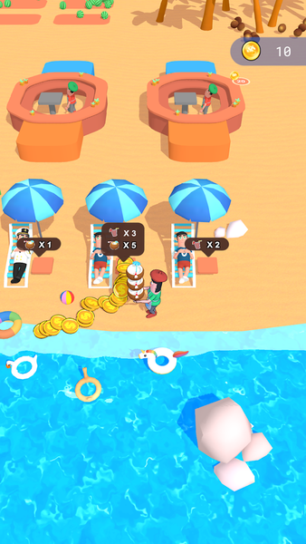 Beach Manager - Gameplay image of android game