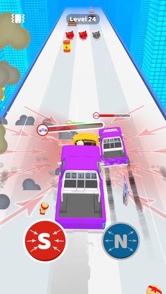 Magnet Car 3D - Gameplay image of android game