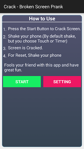 Crack Screen Broken Prank Lite - Image screenshot of android app