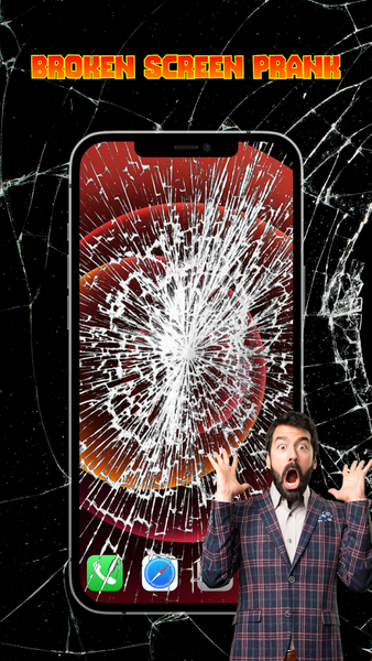 Cracked Screen with Time Bomb - عکس برنامه موبایلی اندروید