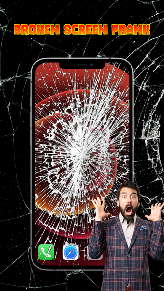 Cracked Screen with Time Bomb - Image screenshot of android app