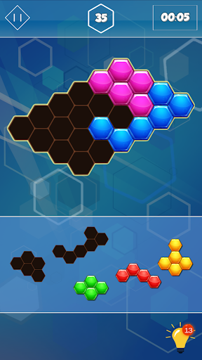 Block Hexagon Puzzle - Gameplay image of android game