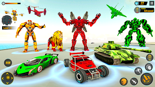 Bee Robot Car Transform Games - Gameplay image of android game