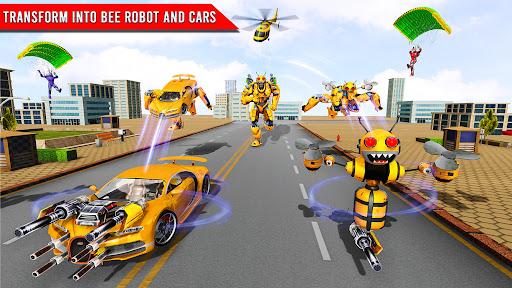 Bee Robot Car Transform Games - Gameplay image of android game