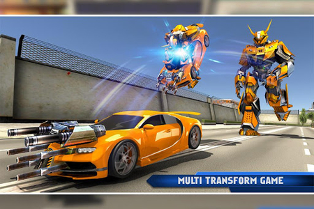 Robot Hero Police Car Transform Racing & Shooting Game: Kill