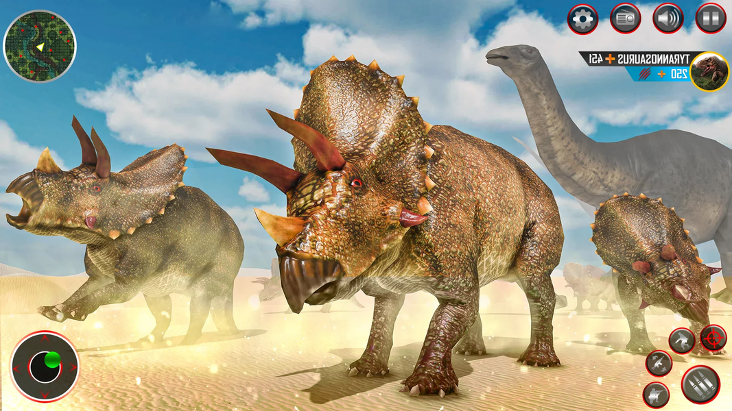 Real Dino Hunter: Dino Game ۳d - عکس بازی موبایلی اندروید