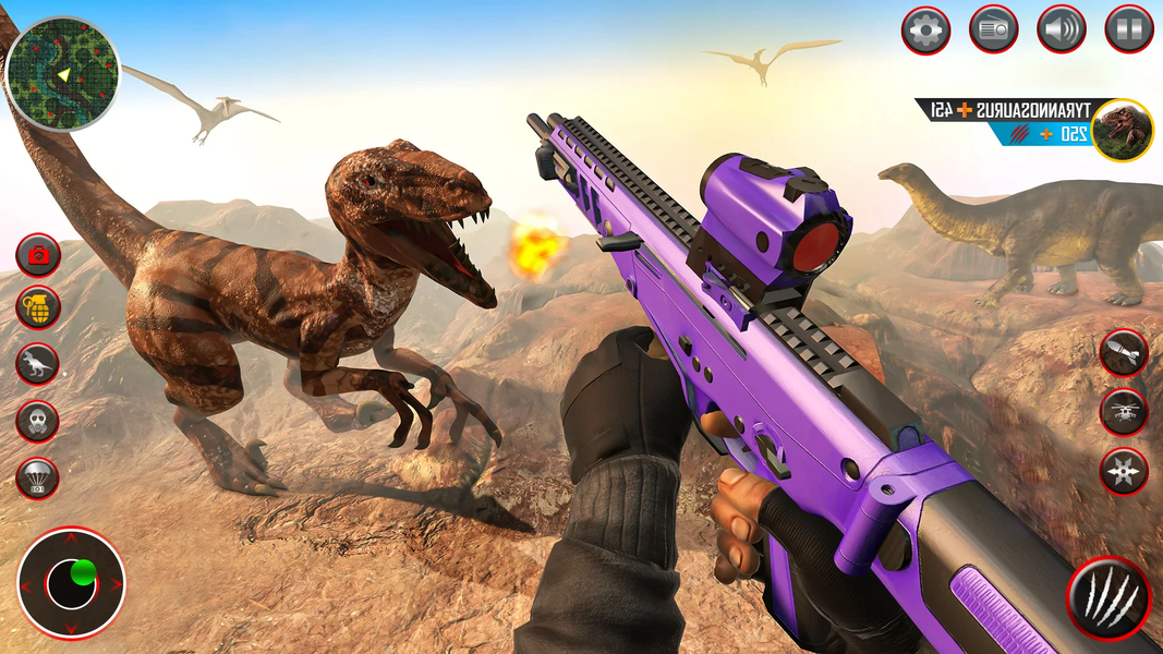 Real Dino Hunter: Dino Game ۳d - عکس بازی موبایلی اندروید