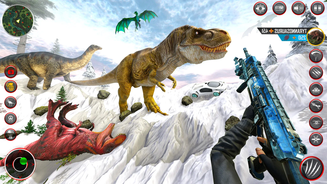 Real Dino Hunter: Dino Game ۳d - عکس بازی موبایلی اندروید
