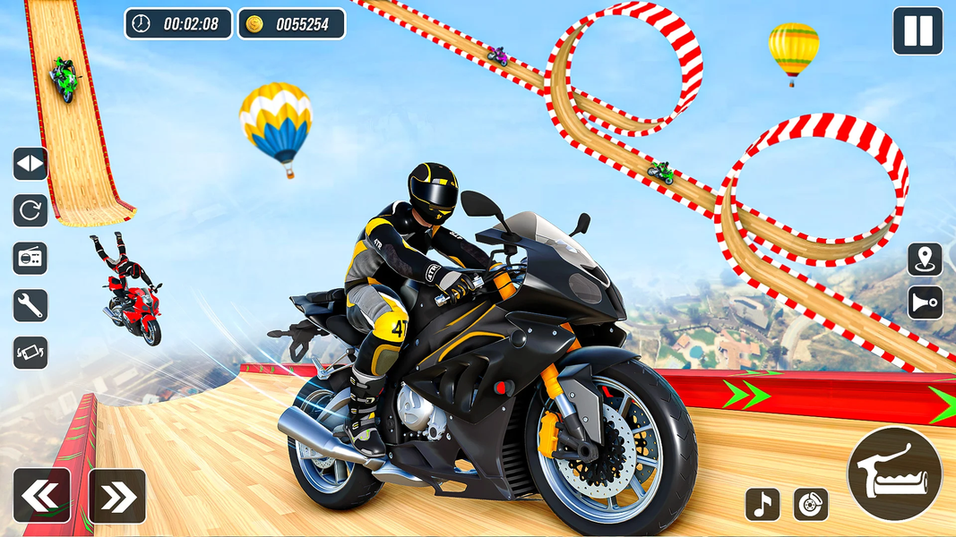 Mega Ramp Stunts Bike Games 3d - Gameplay image of android game