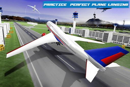 Real Plane Landing Simulator - Gameplay image of android game