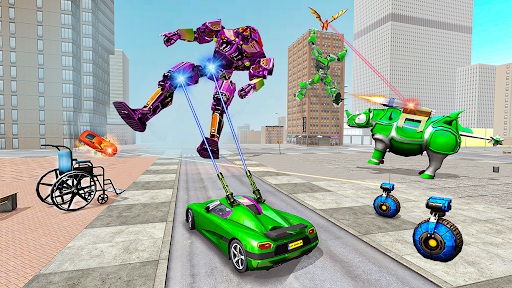 Rhino Robot - Robot Car Games - Gameplay image of android game