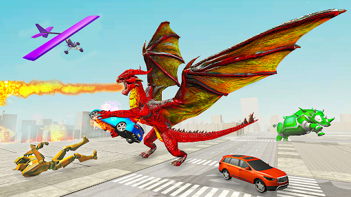 Rhino Robot - Robot Car Games - Gameplay image of android game