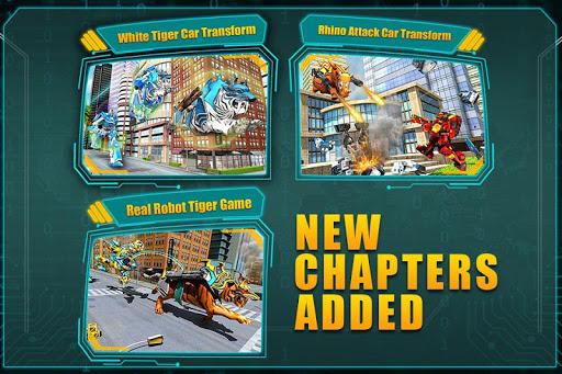 Police Tiger Robot Car Game 3d - عکس بازی موبایلی اندروید