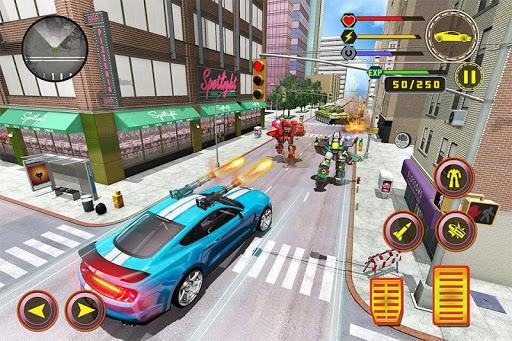 Police Tiger Robot Car Game 3d - Gameplay image of android game