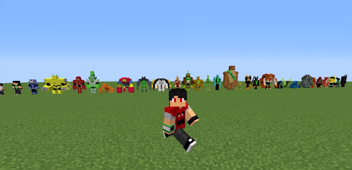 Mod ben alien mcpe v4 – ben 10 skins for mcpe - Image screenshot of android app