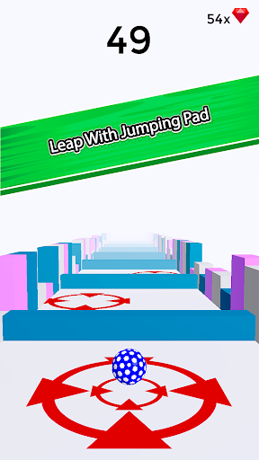 Roll It Up Catch It Up - Jumping Rolling Ball Race - Gameplay image of android game