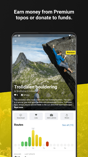The Topo | Rock Climbing Guide - عکس برنامه موبایلی اندروید