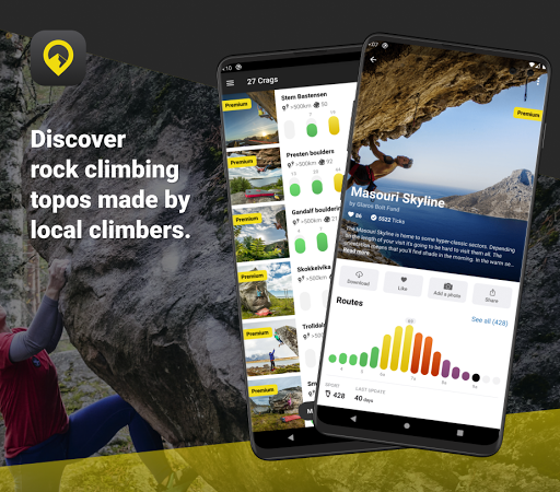 Rock Climbing Guide | 27 Crags - Image screenshot of android app