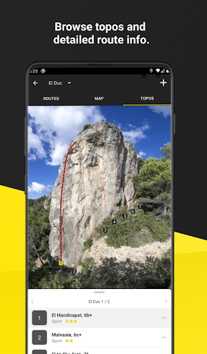 The Topo | Rock Climbing Guide - عکس برنامه موبایلی اندروید