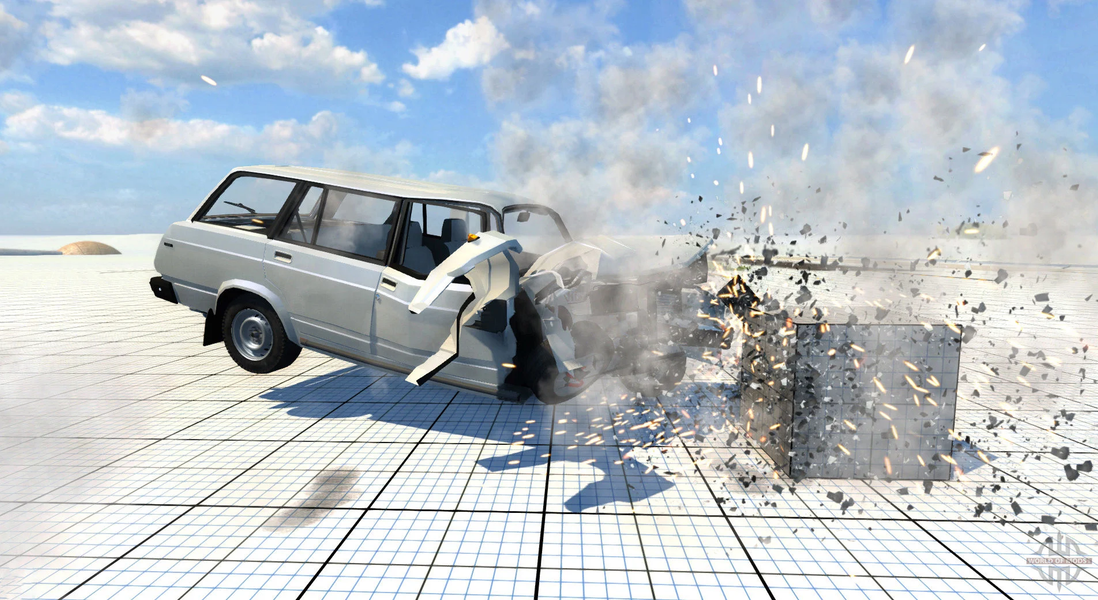 Crash Car Traffic Simulation - Gameplay image of android game