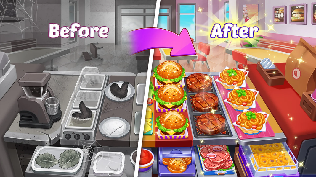 Cooking Diner: Chef Game - Gameplay image of android game