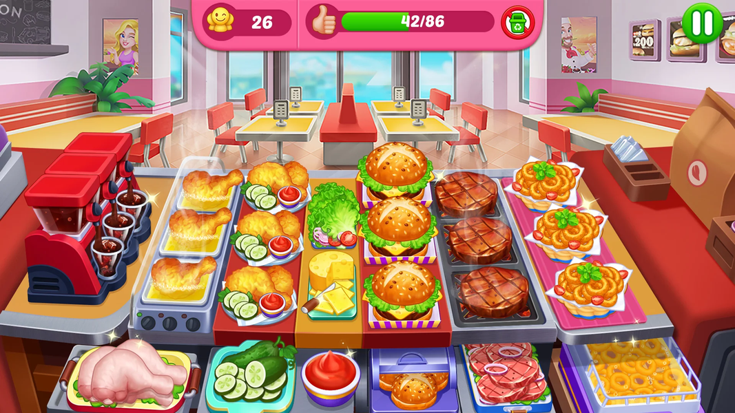 Crazy Cooking Diner: Chef Game - عکس بازی موبایلی اندروید