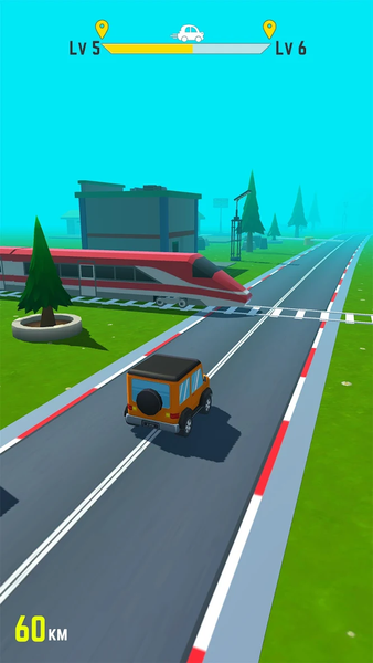 Crazy Roadway - Gameplay image of android game