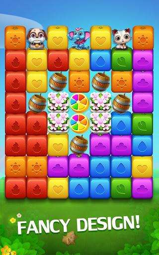 Happy Fruits Bomb - Cube Blast - Gameplay image of android game