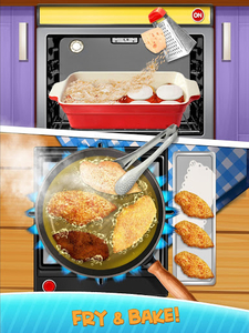 Deep Fried Crispy Chicken Parmesan - Street Food - Gameplay image of android game