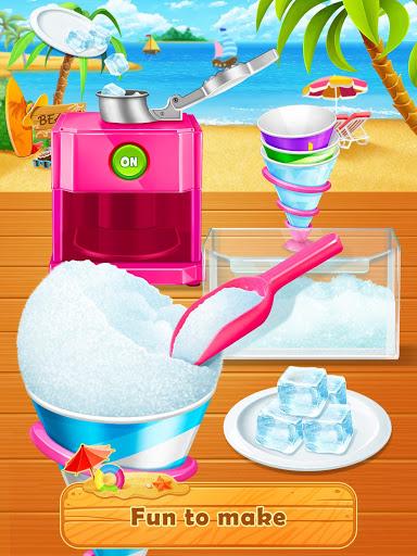 Summer Icy Snow Cone Maker - Gameplay image of android game