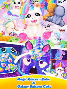 Unicorn Food - Sweet Rainbow Cake Desserts Bakery - Gameplay image of android game