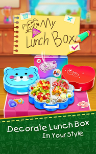 School Lunchbox Food Maker - Cooking Game Android Gameplay 