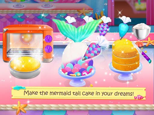 Mermaid Unicorn Cupcake Bakery Shop Cooking Game - عکس بازی موبایلی اندروید