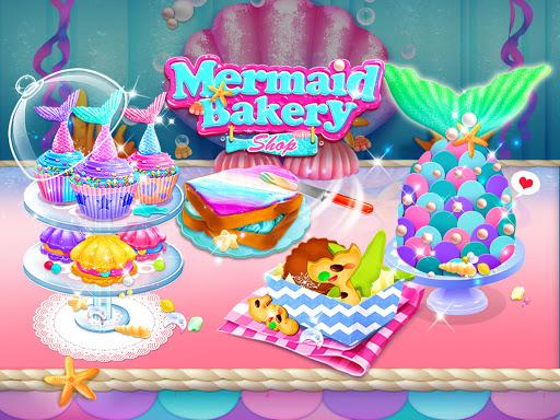 Mermaid Unicorn Cupcake Bakery Shop Cooking Game - عکس بازی موبایلی اندروید