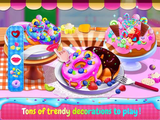 Make Rainbow Unicorn Donuts - Gameplay image of android game