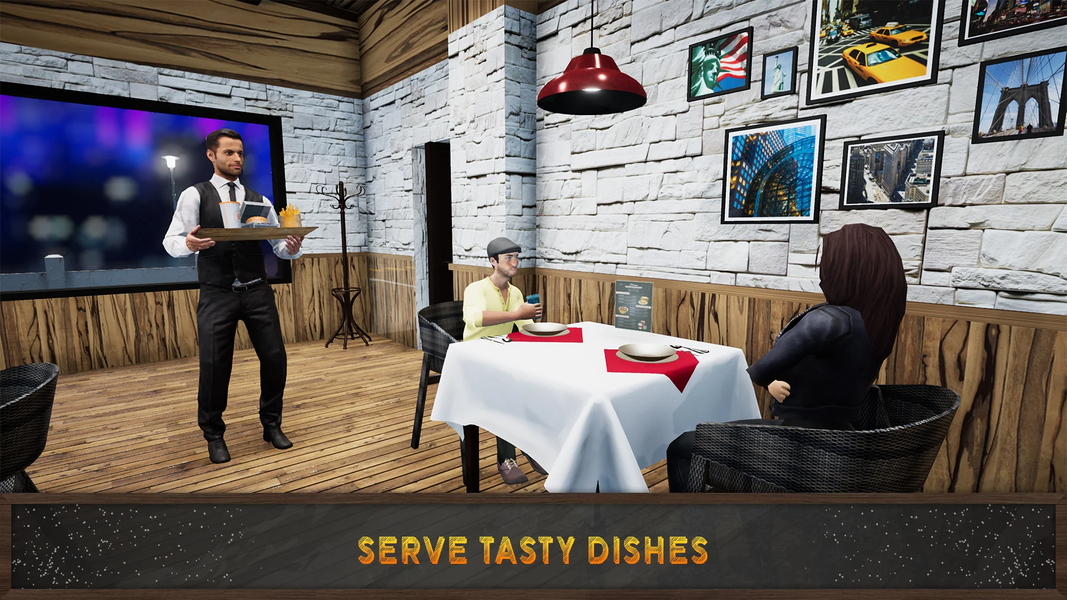 Cafe Restaurant Sim Food Games - عکس بازی موبایلی اندروید