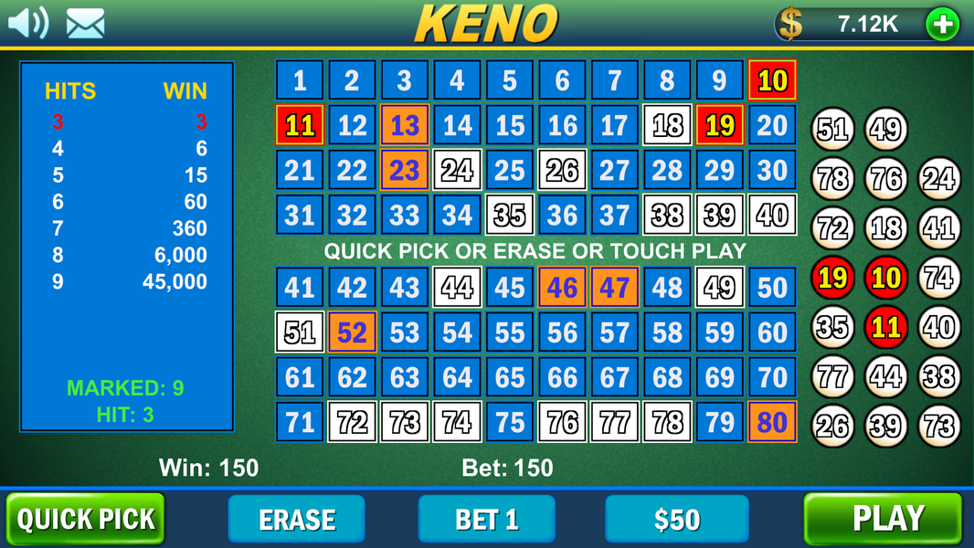 Keno Keno!! - Gameplay image of android game