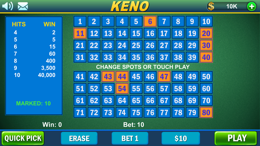 Rainbow Keno slot