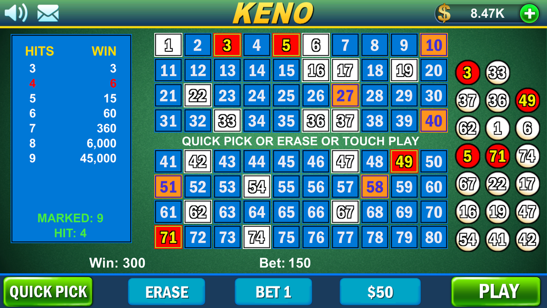 Keno Keno!! - Gameplay image of android game